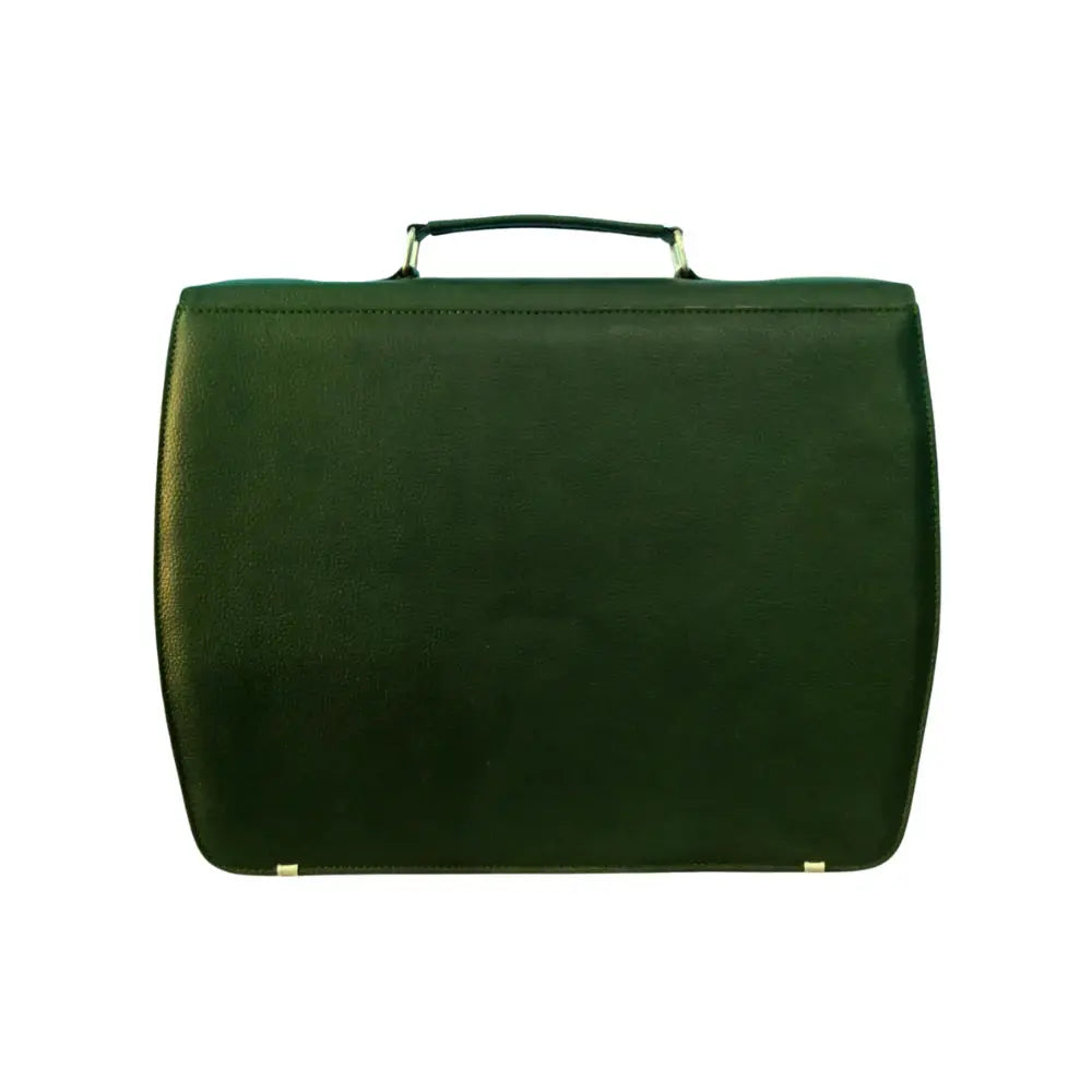 Leather Briefcase Laptop Bag - 16" Formal File Bag.
