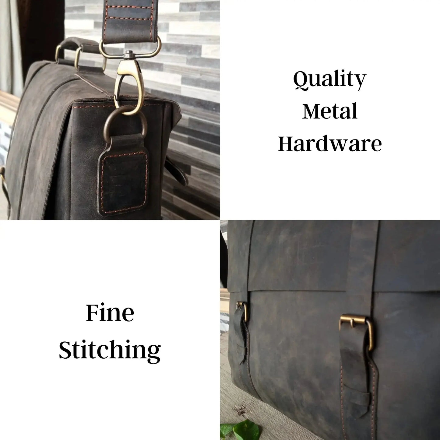 Choco Leather Laptop Bag – 15.6 Inch Messenger Bag for Men & Office.