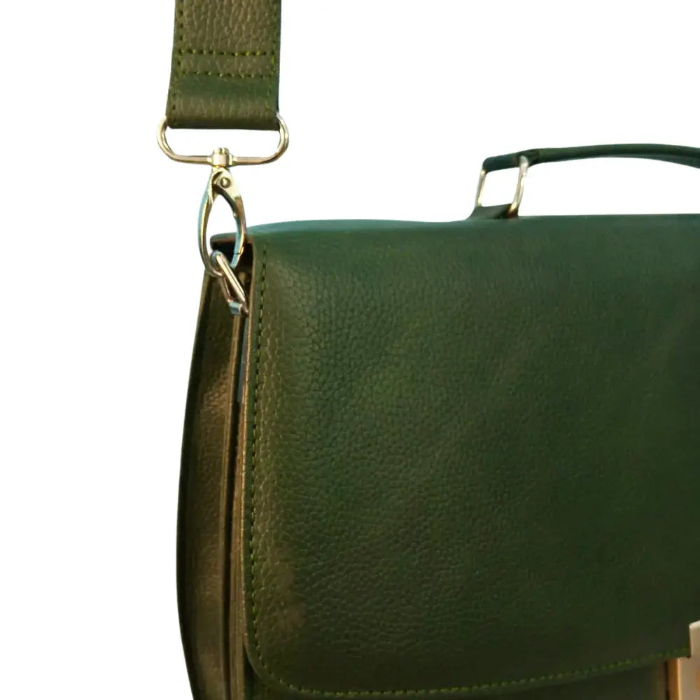 Leather Briefcase Laptop Bag - 16" Formal File Bag.