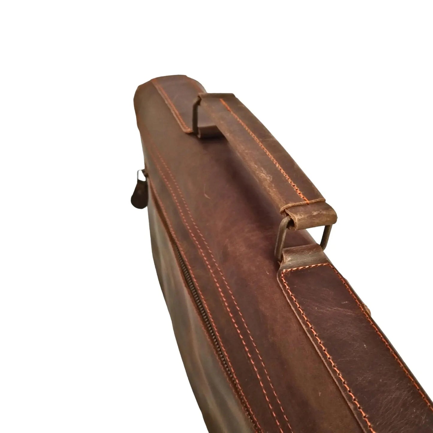 Brown Leather Laptop Bag - 15.6 Inch Messenger Bag.