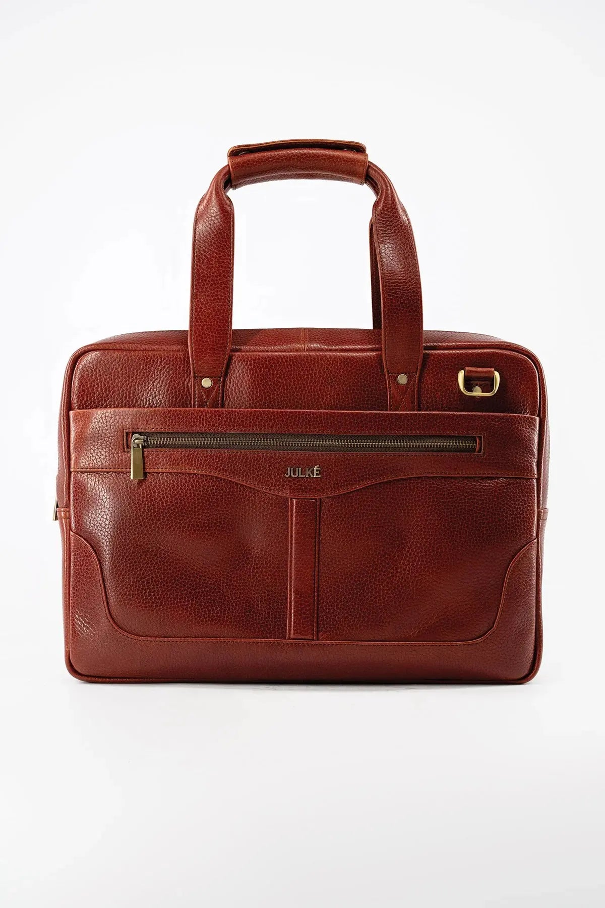 Premium Leather Laptop Bag – 14-Inch, Soft & Sleek Design, Multiple Compartments.