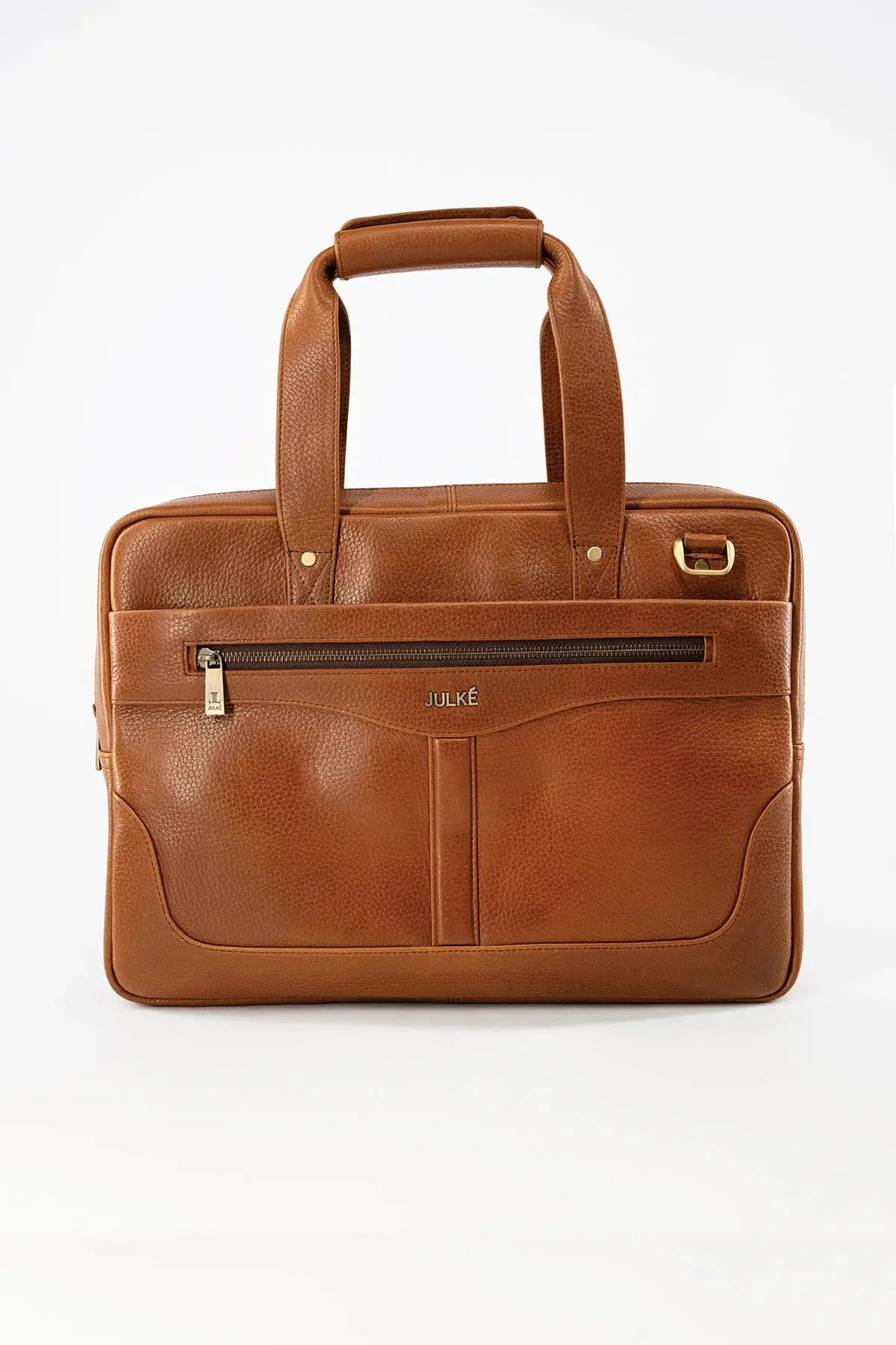 Premium Leather Laptop Bag – 14-Inch, Soft & Sleek Design, Multiple Compartments.