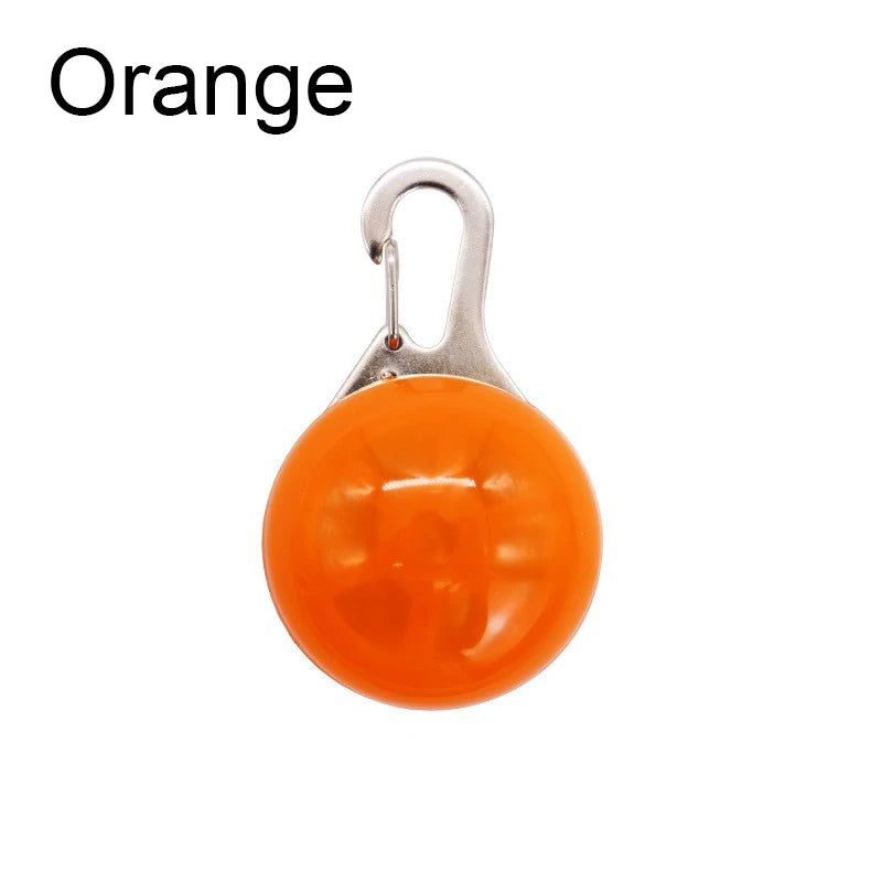 LED Luminous Dog and Cat Collar, Glowing Pet Necklace with Pendant, Night Safety Glow Accessories for Dogs and Cats