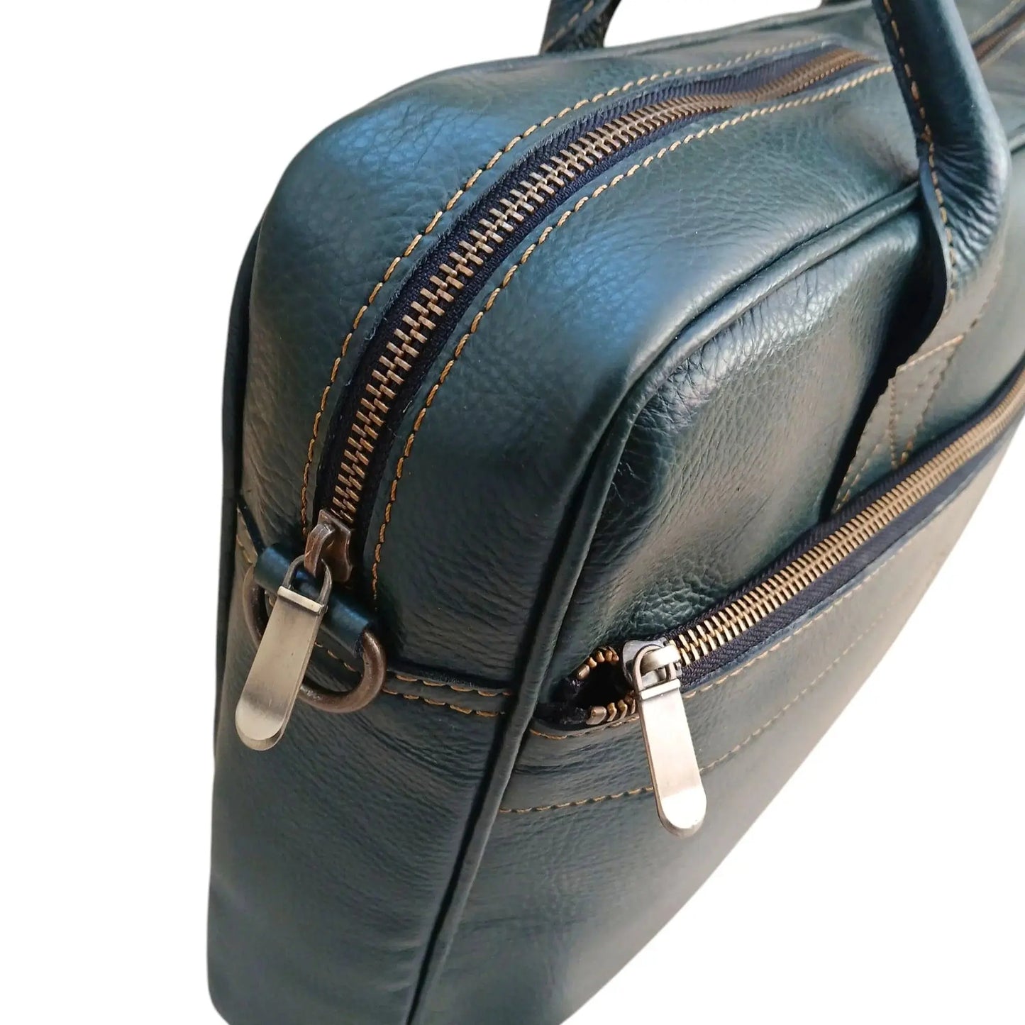 Green Leather Laptop Bag.
