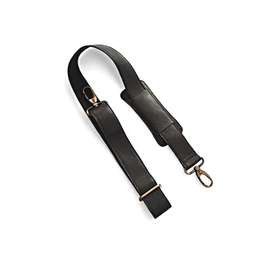 Black Leather Laptop Bag for Men.