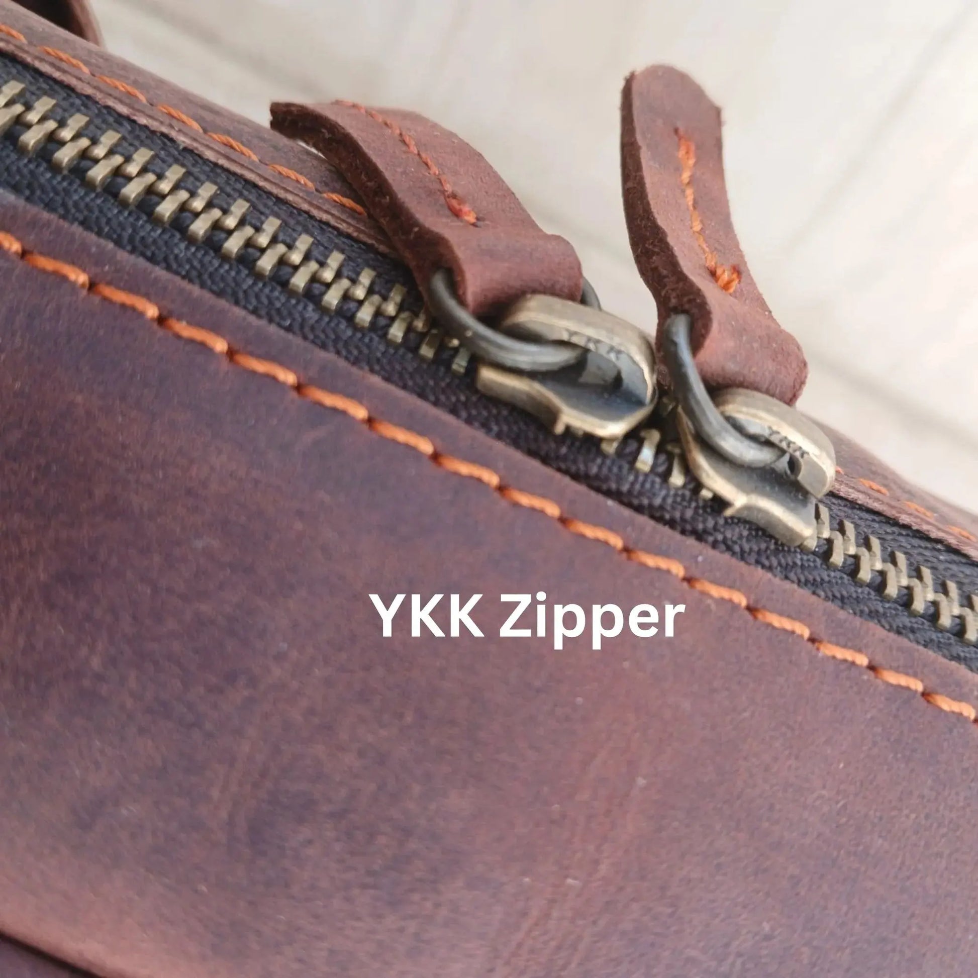15.6 / 16 inches Reddish Brown Leather Business Laptop Bag.