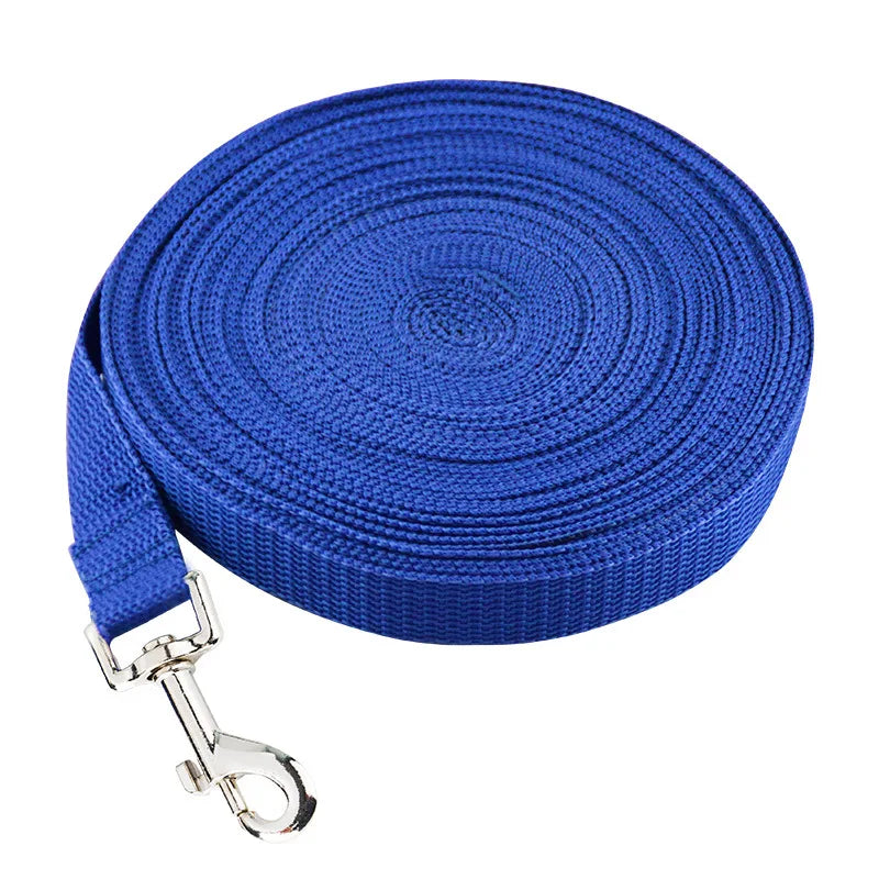 Strong Nylon Dog Leash for Training & Walking, Long Lead Rope for Small to Large Dogs (1.5M–50M)