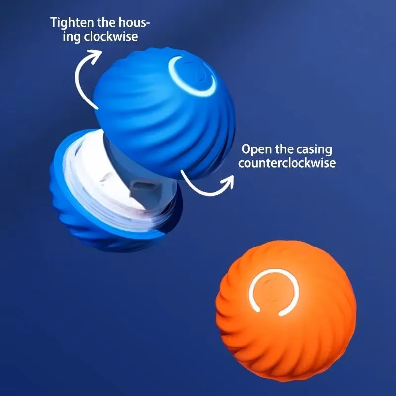 Intelligent Gravity Jump Ball, Rechargeable Rolling Pet Toy for Dogs and Cats, Bite-Resistant Interactive Chase Ball