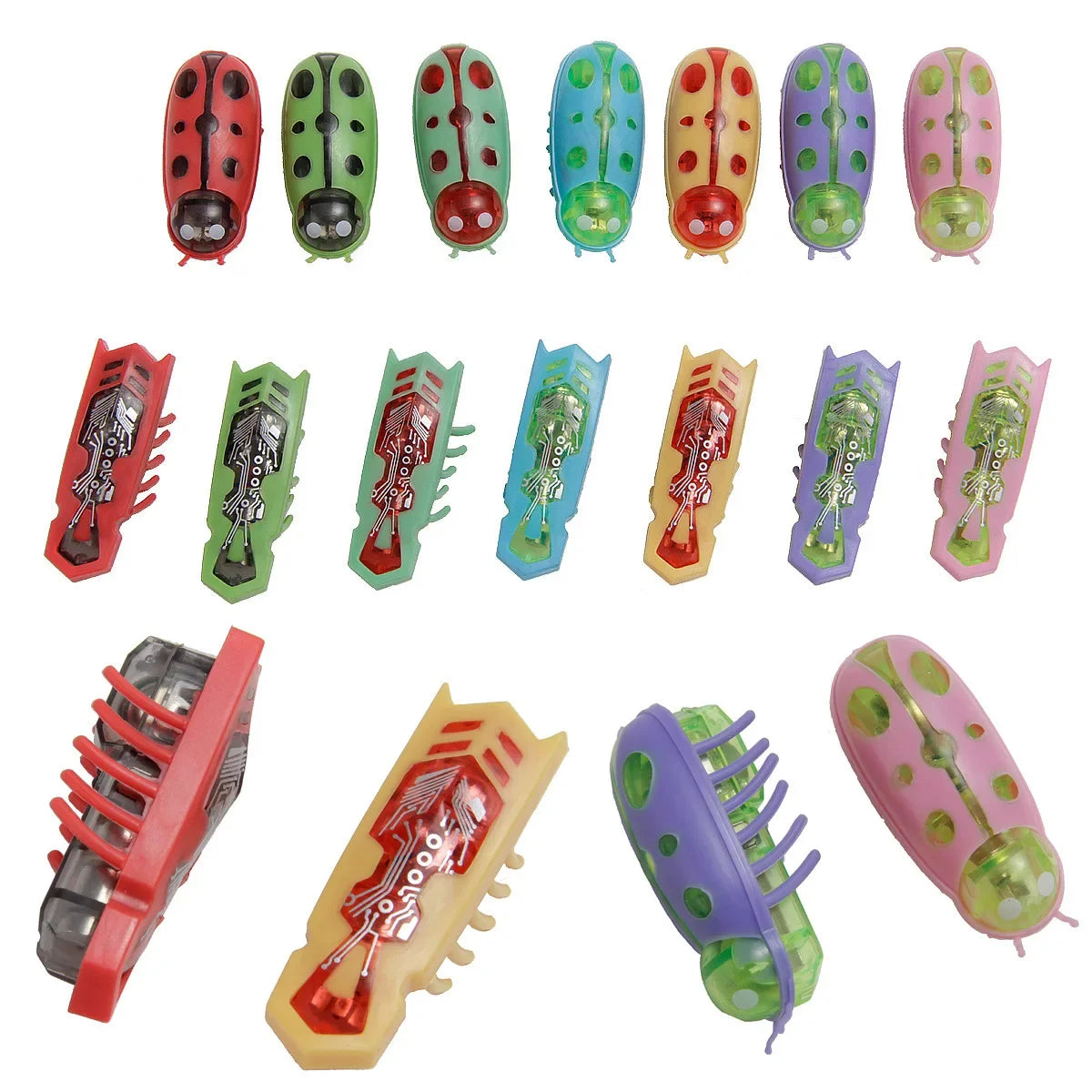 Mini Electric Bug Cat Toy, Interactive Ladybird Beetle Walking Insect Toy for Cats and Dogs, Cute Pet Playing Supplies