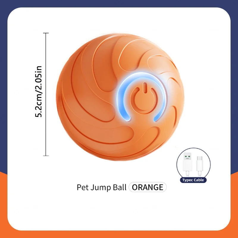 Smart Electronic Interactive Dog Toy Ball, USB Automatic Moving Bouncing Ball for Puppies and Cats, Pet Training and Exercise Toy