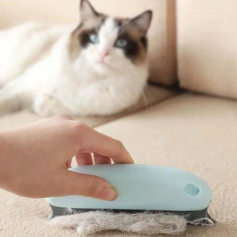 Pet Hair Remover Brush for Dogs & Cats, Reusable Hair Detailer for Car Seats, Furniture, Carpets, Clothes, and Pet Beds