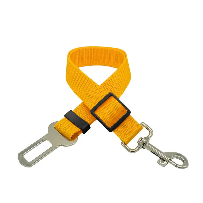 Pet Car Seat Belt Adjustable Vehicle Safety Harness Lead Clip for Dogs and Cats, Car Seat Restraint Traction Leash