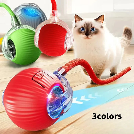 Energy Discounts™ Smart Rechargeable Cat Toy Ball – Automatic Interactive Play Ball for Kittens & Pets