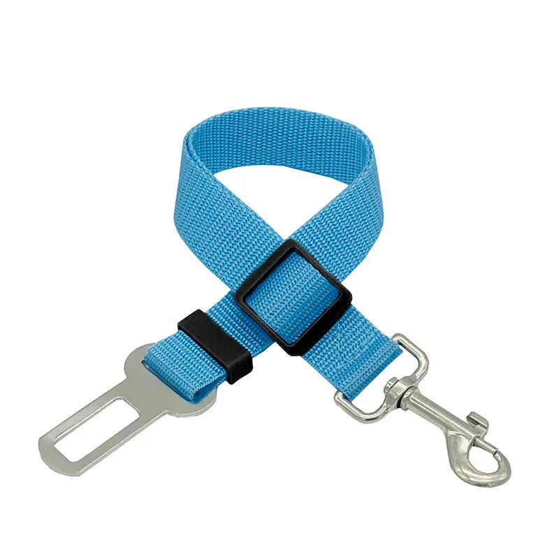 Pet Car Seat Belt Adjustable Vehicle Safety Harness Lead Clip for Dogs and Cats, Car Seat Restraint Traction Leash