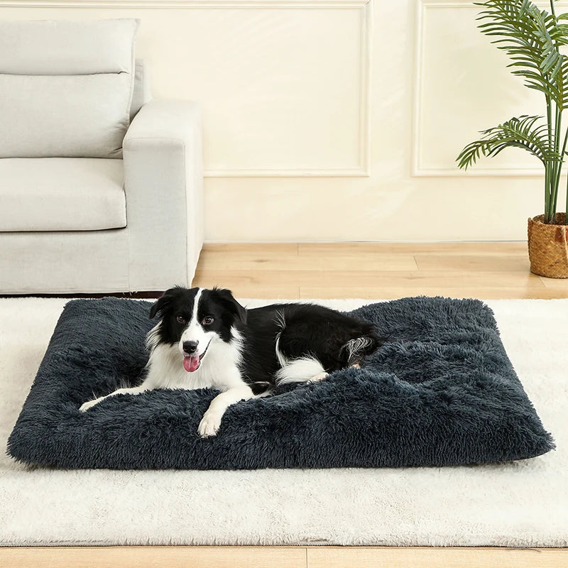 Soft Plush Donut Pet Bed for Dogs and Cats, Anti-Slip Bottom, Cozy Calming Pet Cushion, Removable Washable Cover