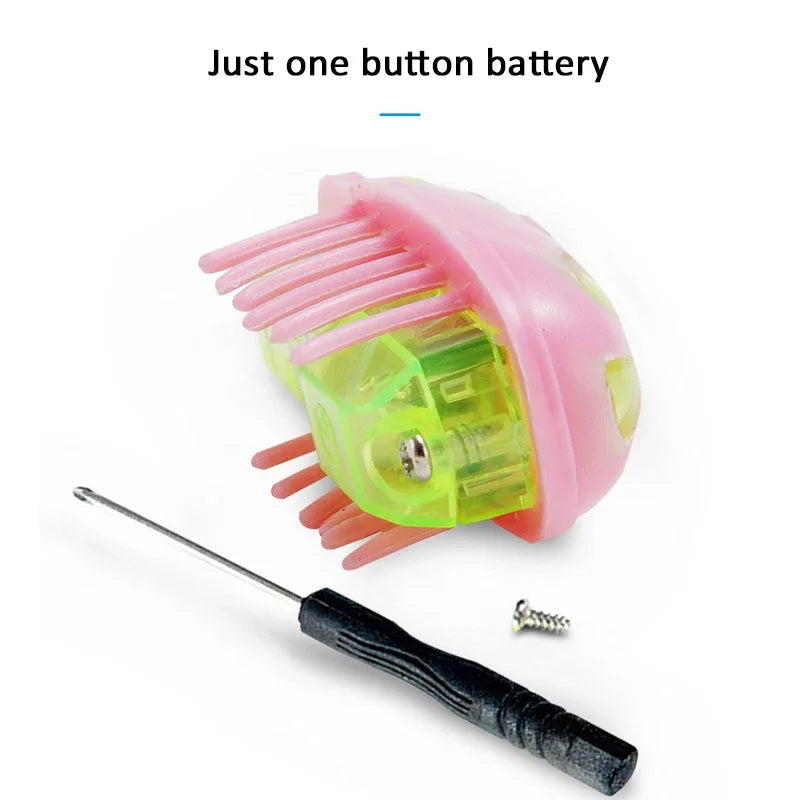Mini Electric Bug Cat Toy, Interactive Ladybird Beetle Walking Insect Toy for Cats and Dogs, Cute Pet Playing Supplies