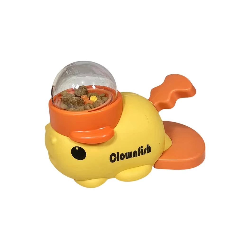 2-in-1 Interactive Dog Toy & Treat Dispenser – Cartoon Duck Feeder