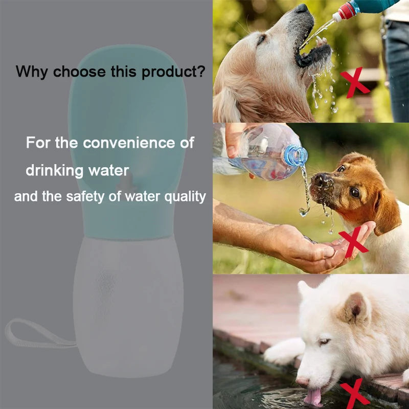 Dog Water Bottle Portable Pet Water Dispenser for Small and Large Dogs Cats, Travel Leakproof Drinking Bowl Feeder for Walking