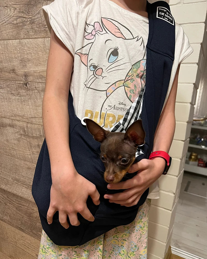 Adjustable Pet Dog Carrier Sling Bag for Outdoor Travel, Single Shoulder Puppy Tote Pouch, Comfortable Crossbody Pet Handbag