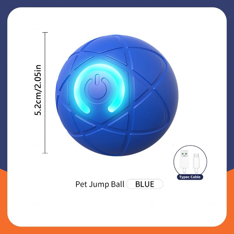 Smart Electronic Interactive Dog Toy Ball, USB Automatic Moving Bouncing Ball for Puppies and Cats, Pet Training and Exercise Toy