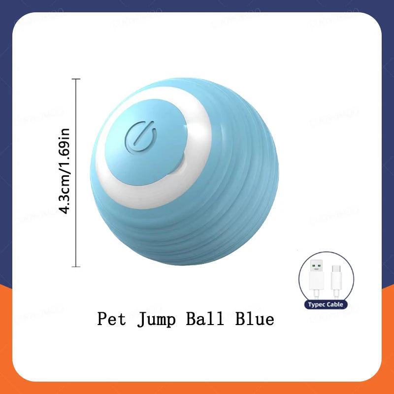 Smart Electronic Interactive Dog Toy Ball, USB Automatic Moving Bouncing Ball for Puppies and Cats, Pet Training and Exercise Toy