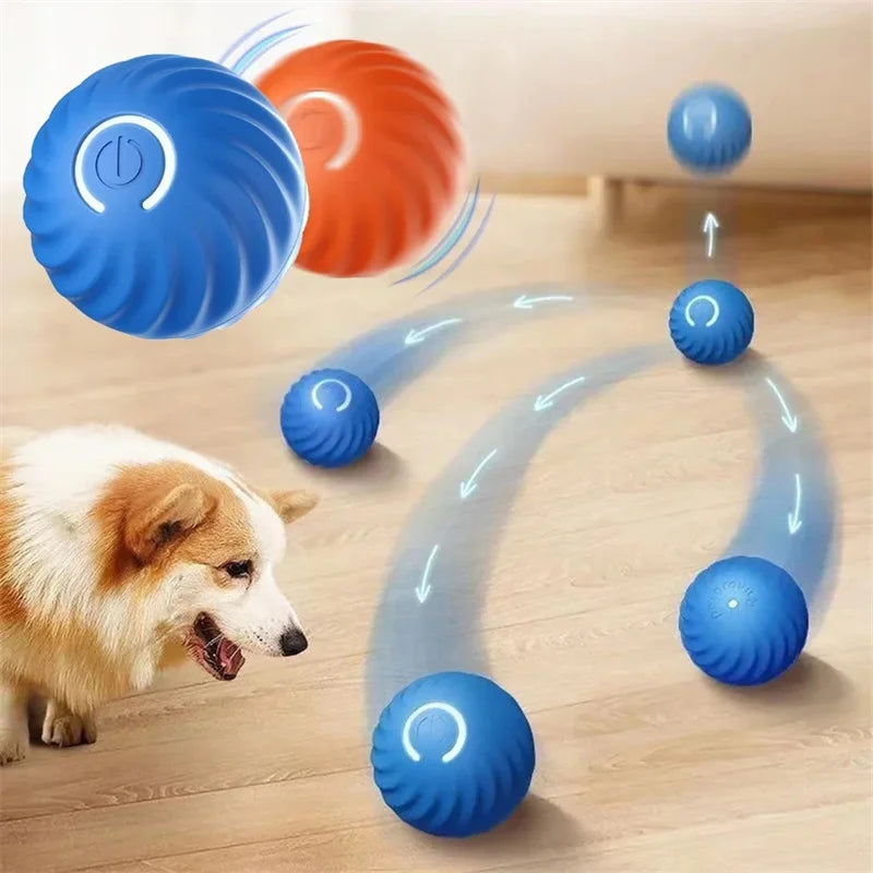 Smart Electronic Interactive Dog Toy Ball, USB Automatic Moving Bouncing Ball for Puppies and Cats, Pet Training and Exercise Toy