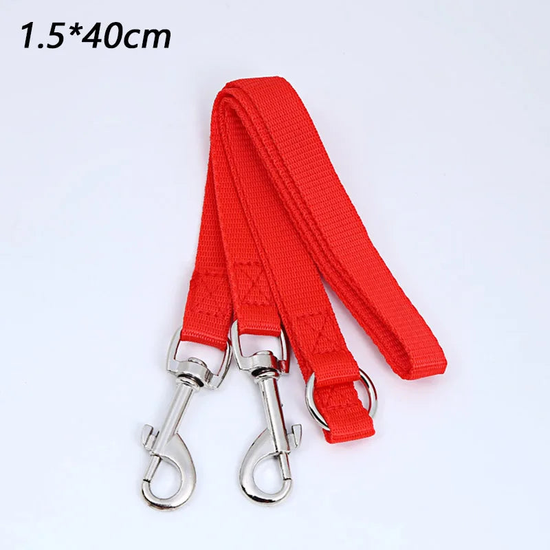 Double Dog Leash Dual Coupler, Adjustable V-Shaped Nylon Lead for Walking Two Dogs, Colorful Two-Way Pet Leash