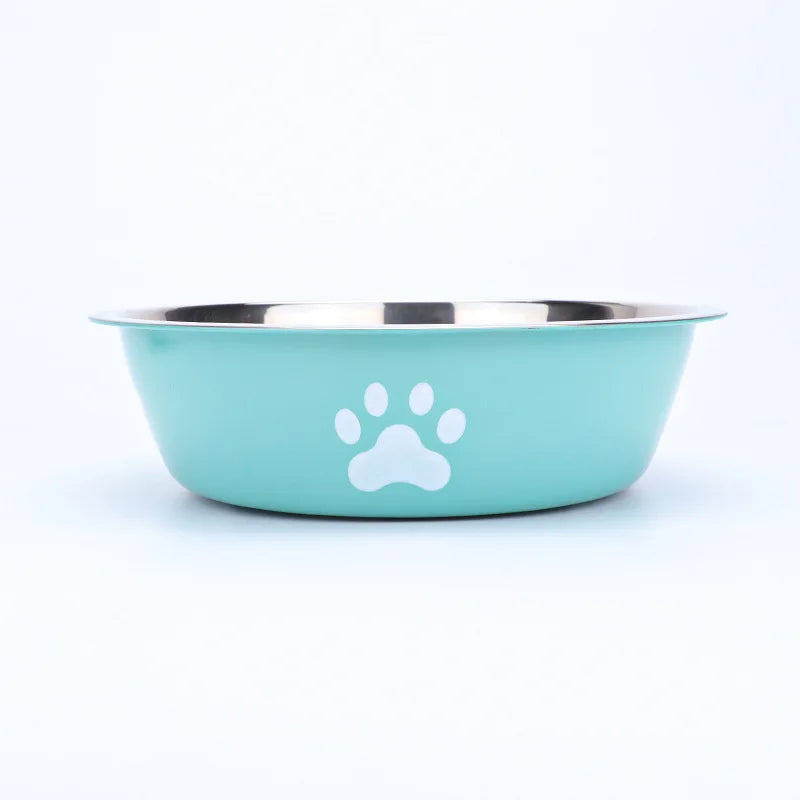 Stainless Steel Dog Bowl – Non-Slip Silicone Base, Pet Food & Water Dish for Dogs & Cats, Durable Feeding Bowl