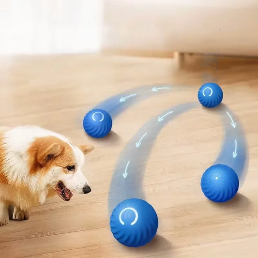 Intelligent Gravity Jump Ball, Rechargeable Rolling Pet Toy for Dogs and Cats, Bite-Resistant Interactive Chase Ball