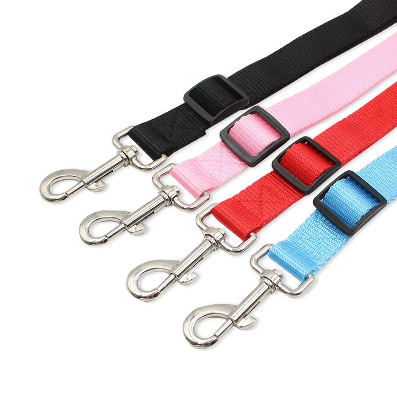Double Dog Leash Dual Coupler, Adjustable V-Shaped Nylon Lead for Walking Two Dogs, Colorful Two-Way Pet Leash