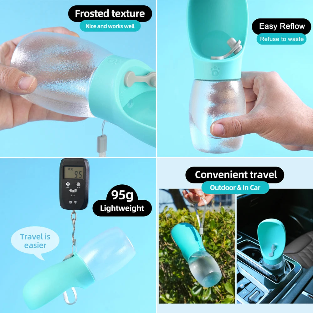 Dog Water Bottle Portable Pet Water Dispenser for Small and Large Dogs Cats, Travel Leakproof Drinking Bowl Feeder for Walking