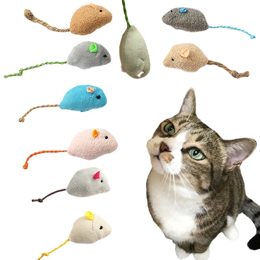 Interactive Cat Toy Mouse with Catnip – Plush Bite-Resistant, Scratch-Proof, Rattle Toy for Cats & Kittens