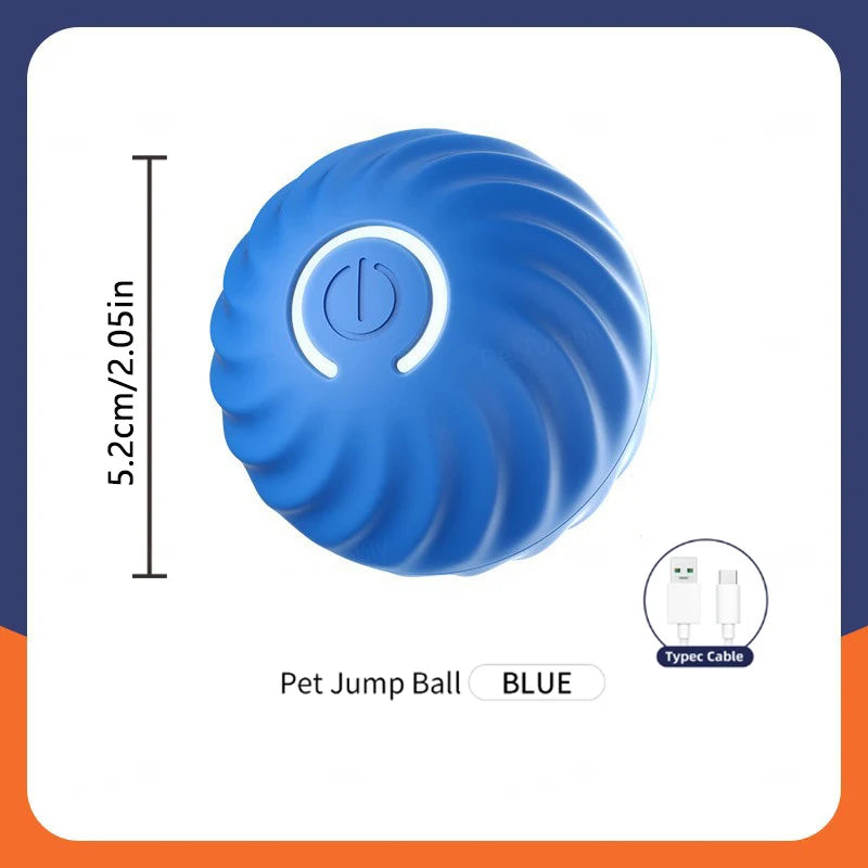 Smart Electronic Interactive Dog Toy Ball, USB Automatic Moving Bouncing Ball for Puppies and Cats, Pet Training and Exercise Toy