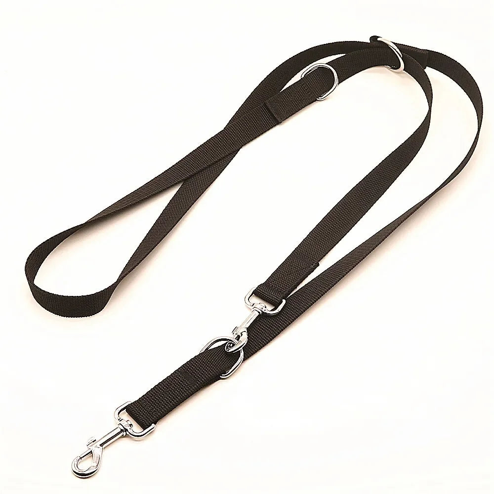 Outdoor Dog Chain Leash – Adjustable 2.5M Double-Ended Dog Lead for Training, Police-Style Control & Safe Walking