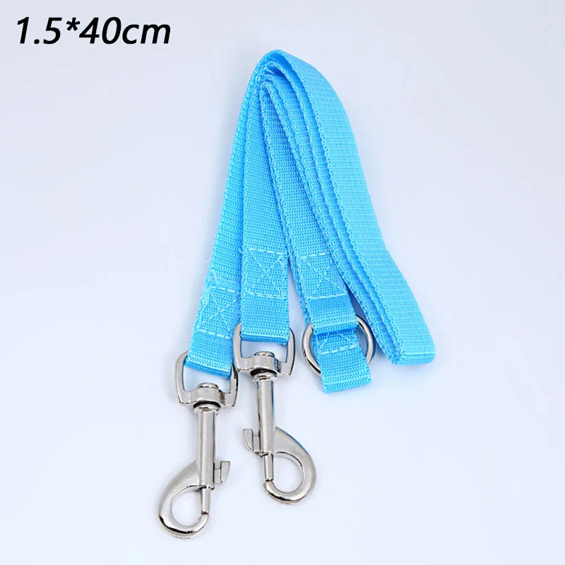 Double Dog Leash Dual Coupler, Adjustable V-Shaped Nylon Lead for Walking Two Dogs, Colorful Two-Way Pet Leash