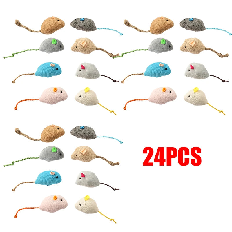 Interactive Cat Toy Mouse with Catnip – Plush Bite-Resistant, Scratch-Proof, Rattle Toy for Cats & Kittens
