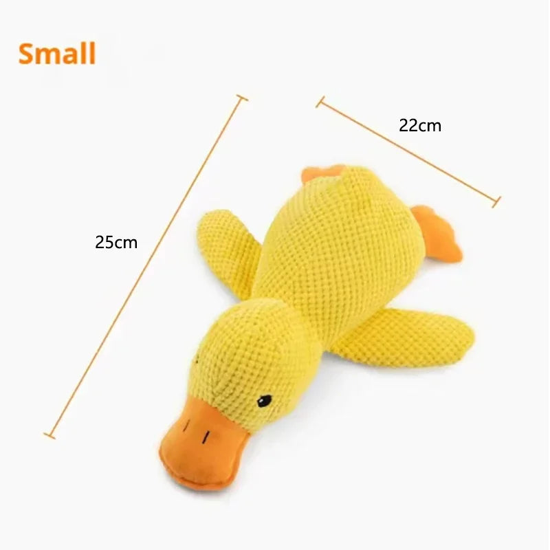 Stomping Duck Dog Toy, Bite-Resistant Plush Chew Toy for Large Dogs, Teeth Cleaning Interactive Pet Toy for Boredom Relief