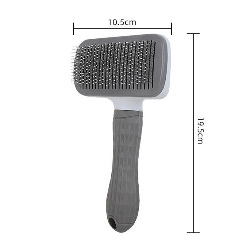 Dog and Cat Grooming Comb, Self-Cleaning Needle Hair Removal Brush, Pet Deshedding Massage Comb for Cats and Dogs, Grooming Beauty Tool