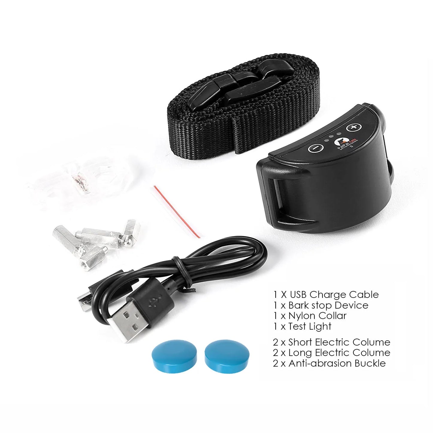 Paipaitek Dog Anti-Barking Collar, IP65 Waterproof Adjustable Training Collar for Dogs, Safe Dog Trainer Device with Sound and Vibration, Pet Supplies