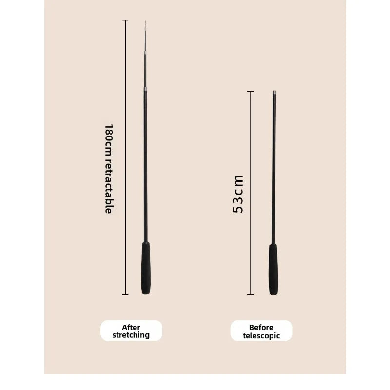 Long Cat Toy – 1.8m Telescopic Fishing Rod with Feather, Scratch-Resistant Interactive Cat Toy for Active Cats