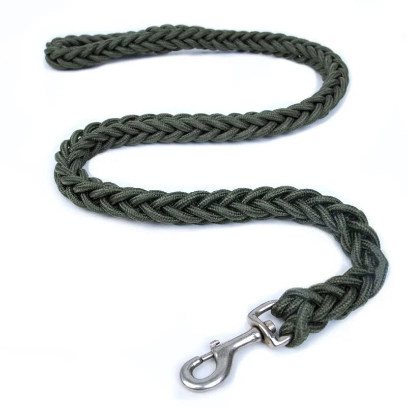 Heavy-Duty Braided Nylon Dog Leash for Large Dogs, Thick Traction Rope for Walking & Training