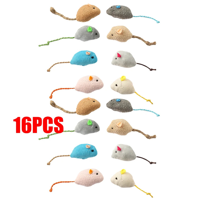 Interactive Cat Toy Mouse with Catnip – Plush Bite-Resistant, Scratch-Proof, Rattle Toy for Cats & Kittens