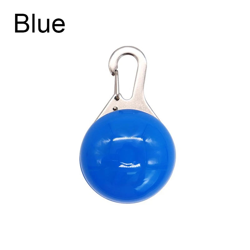 LED Luminous Dog and Cat Collar, Glowing Pet Necklace with Pendant, Night Safety Glow Accessories for Dogs and Cats