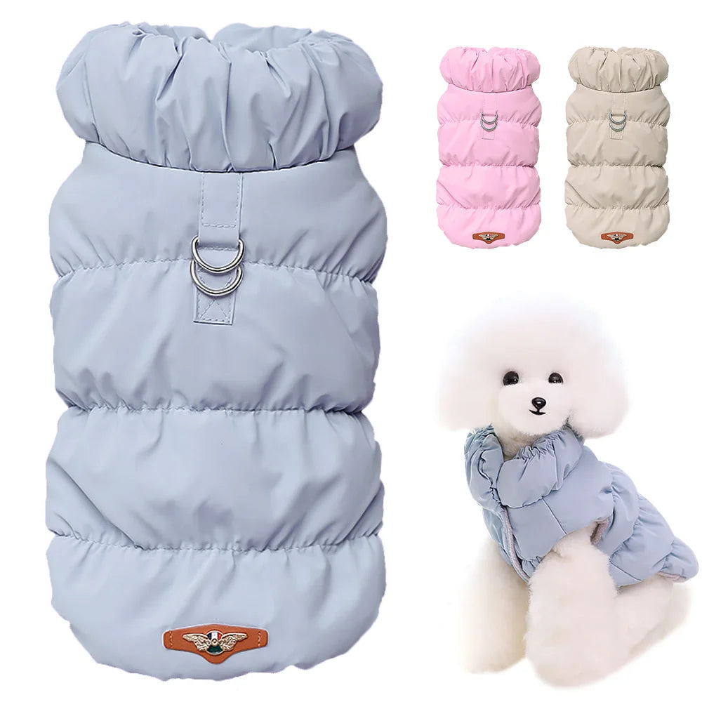 Soft Warm Dog Clothes Winter Padded Coat Jacket for Small and Medium Dogs, Chihuahua, French Bulldog, Poodle Vest Pet Outfit