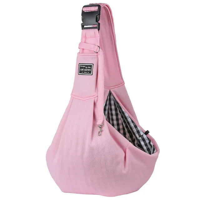 Adjustable Pet Dog Carrier Sling Bag for Outdoor Travel, Single Shoulder Puppy Tote Pouch, Comfortable Crossbody Pet Handbag