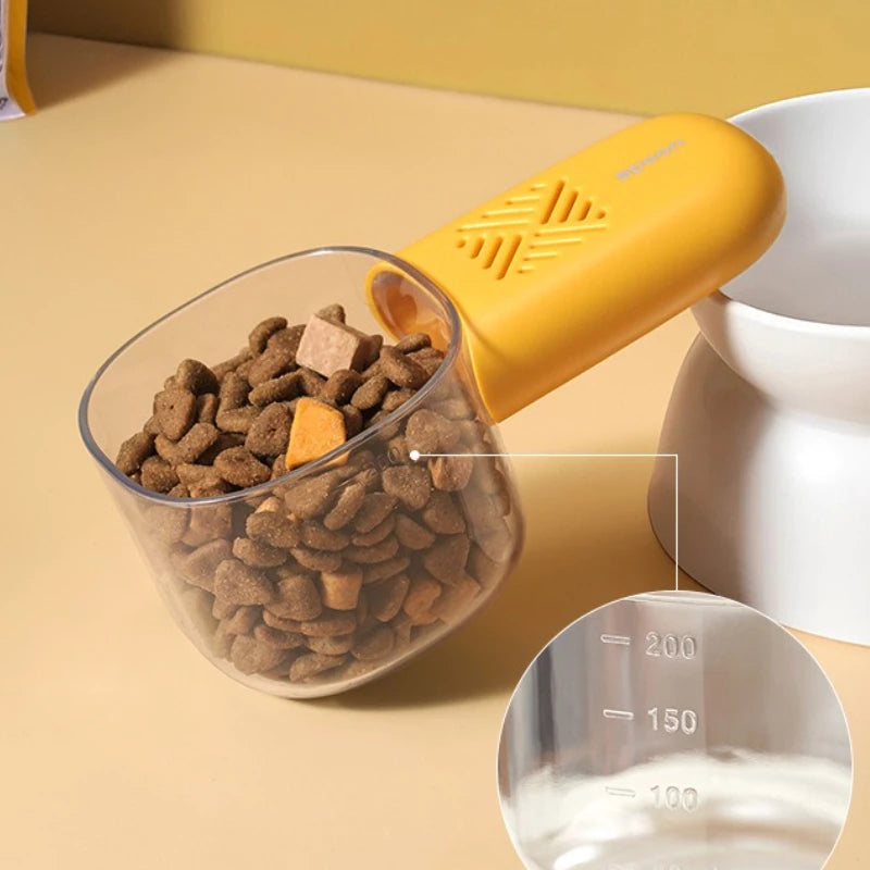 Multifunctional Pet Food Shovel Spoon, Removable Dog Cat Feeding Tool with Clip Dryer Design, Pet Feeding Accessories