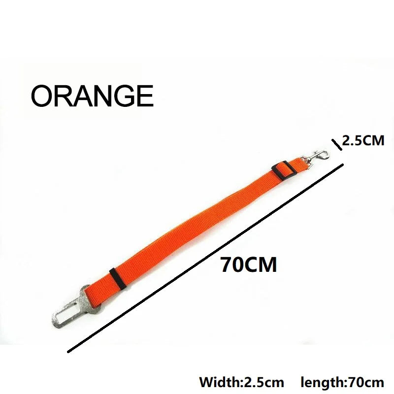 Pet Car Seat Belt Adjustable Vehicle Safety Harness Lead Clip for Dogs and Cats, Car Seat Restraint Traction Leash