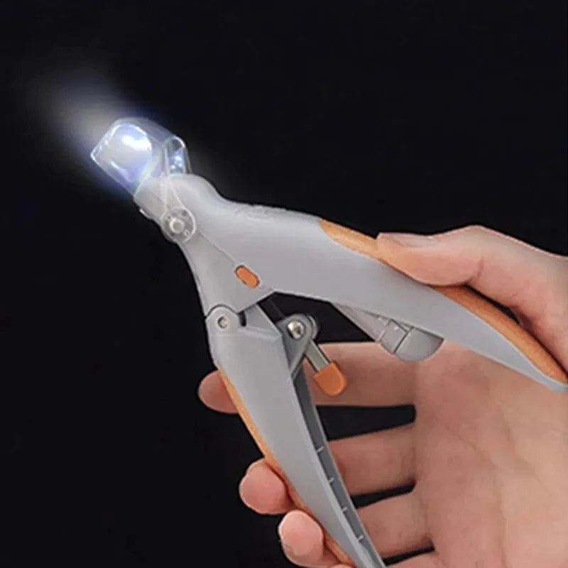 LED Light Pet Nail Clipper for Dogs & Cats, Precision Nail Trimmer with Magnification for Safe Home Grooming