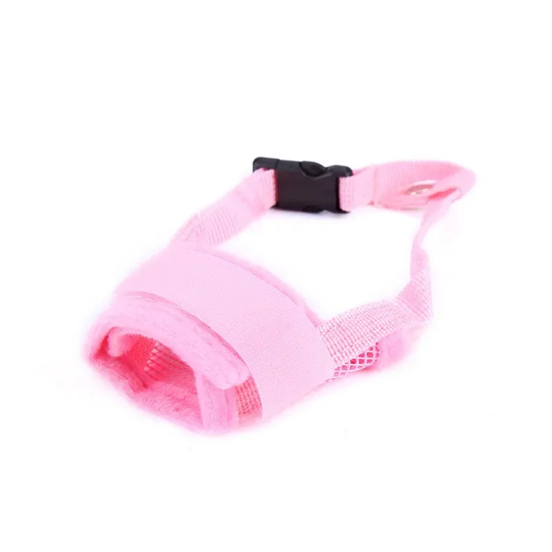 Adjustable Dog Muzzle for Small Dogs, Anti-Bark, Anti-Chewing Mesh Grooming Mouth Cover with Nylon Strap, Pet Accessories
