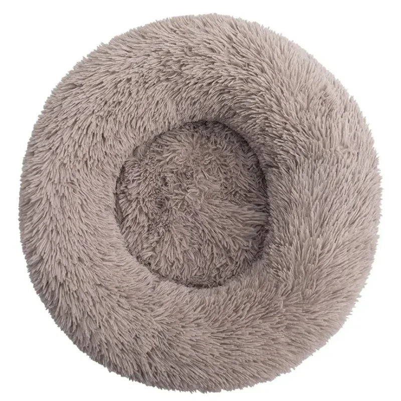 40-90cm Round Pet Bed – Super Soft Plush Dog & Cat House for Medium & Large Dogs, Winter Warm Sleeping Bed